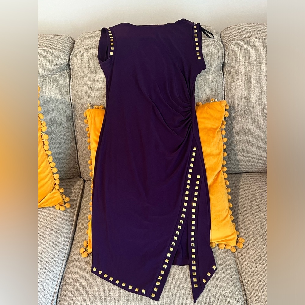 Size 4 Dark Purple, studded dress! Vegas ready!